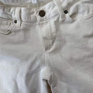 PAIGE Women's White Skinny Jeans